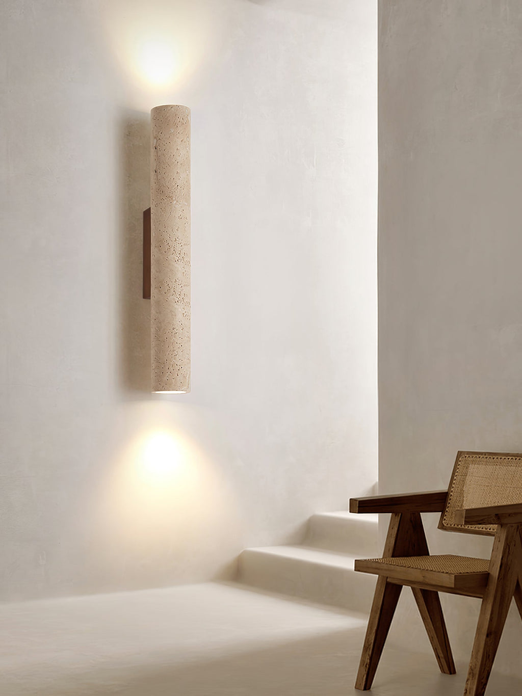 Rildenora Travertine Wall Light-Moonnatur