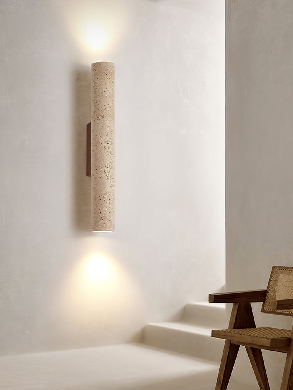 Rildenora Travertine Wall Light-Moonnatur