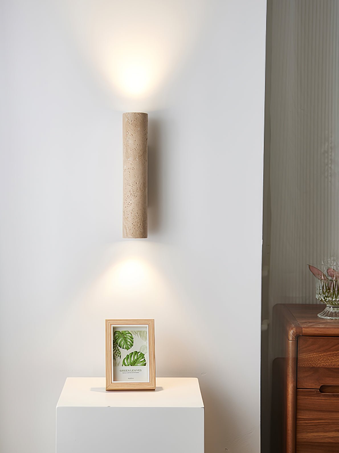 Rildenora Travertine Wall Light-Moonnatur