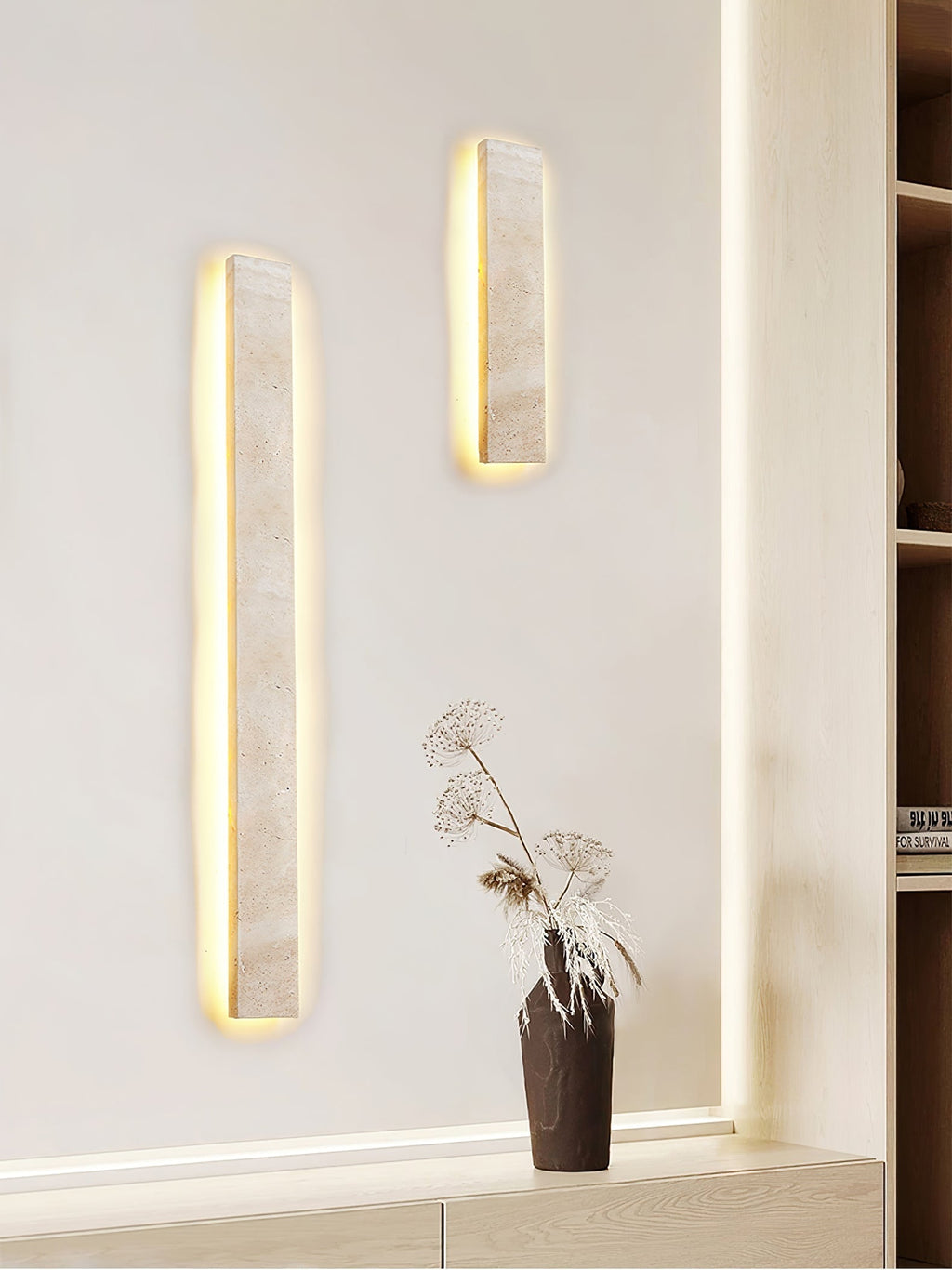 Sorrelaelle Travertine Wall Light-Moonnatur