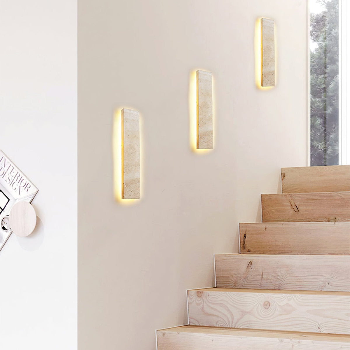 Sorrelaelle Travertine Wall Light-Moonnatur