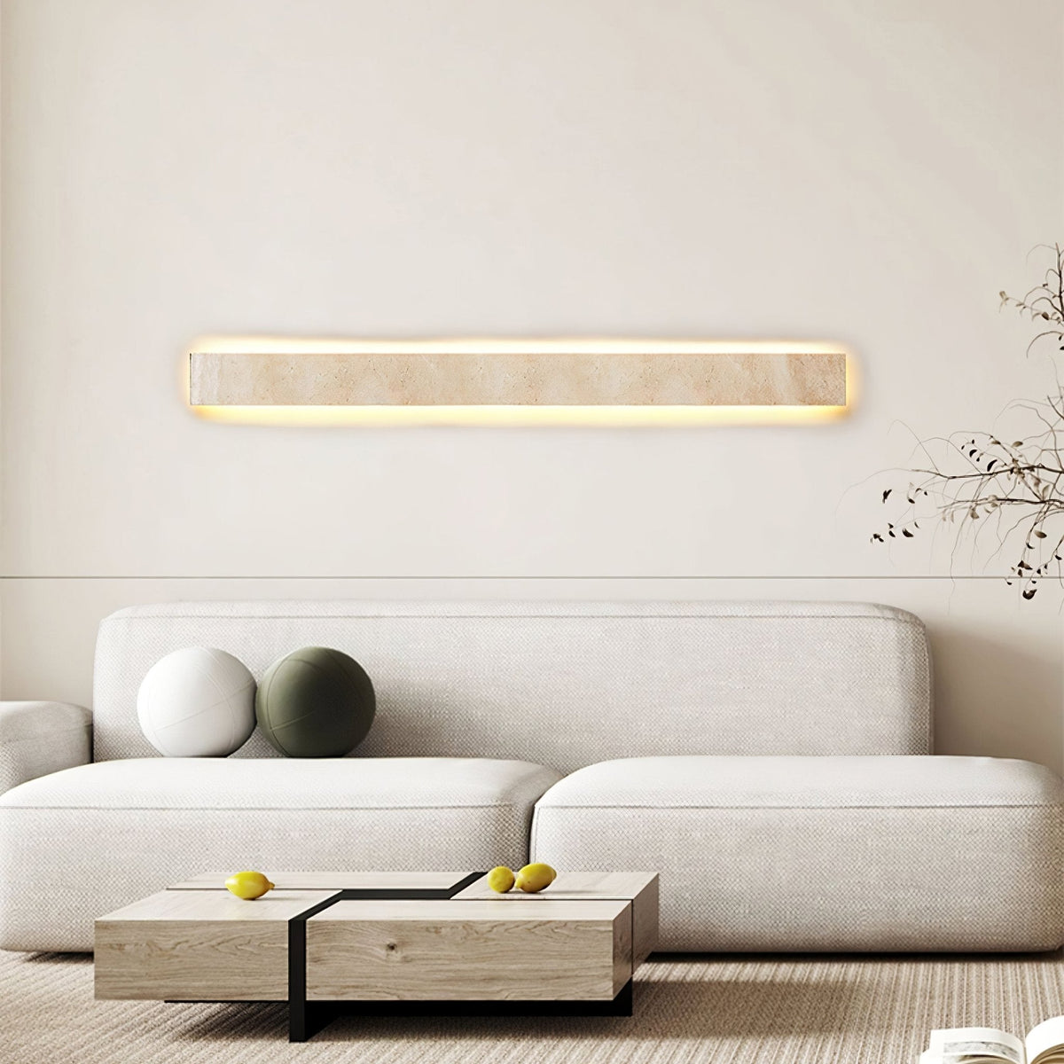 Sorrelaelle Travertine Wall Light-Moonnatur
