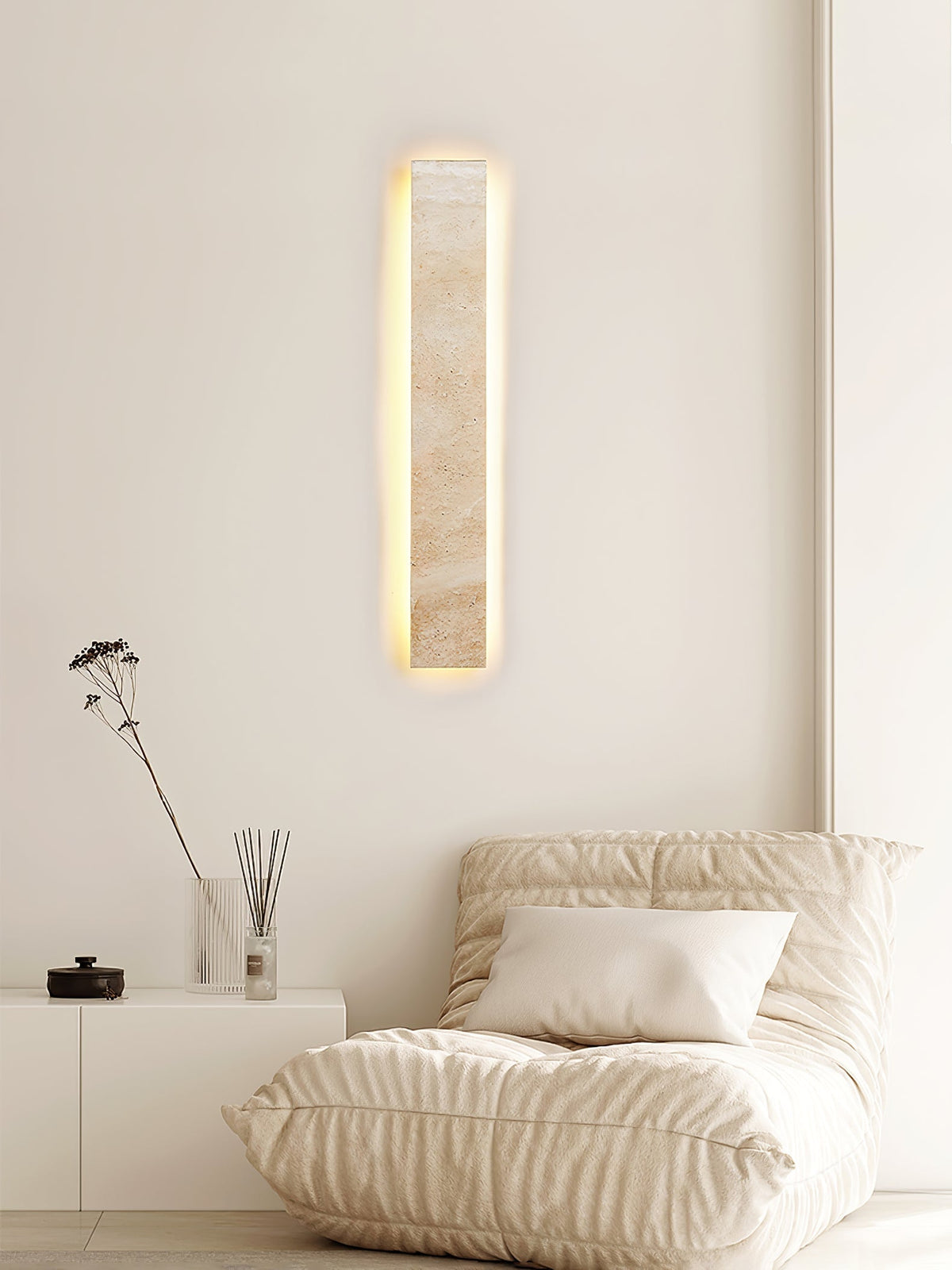 Sorrelaelle Travertine Wall Light-Moonnatur