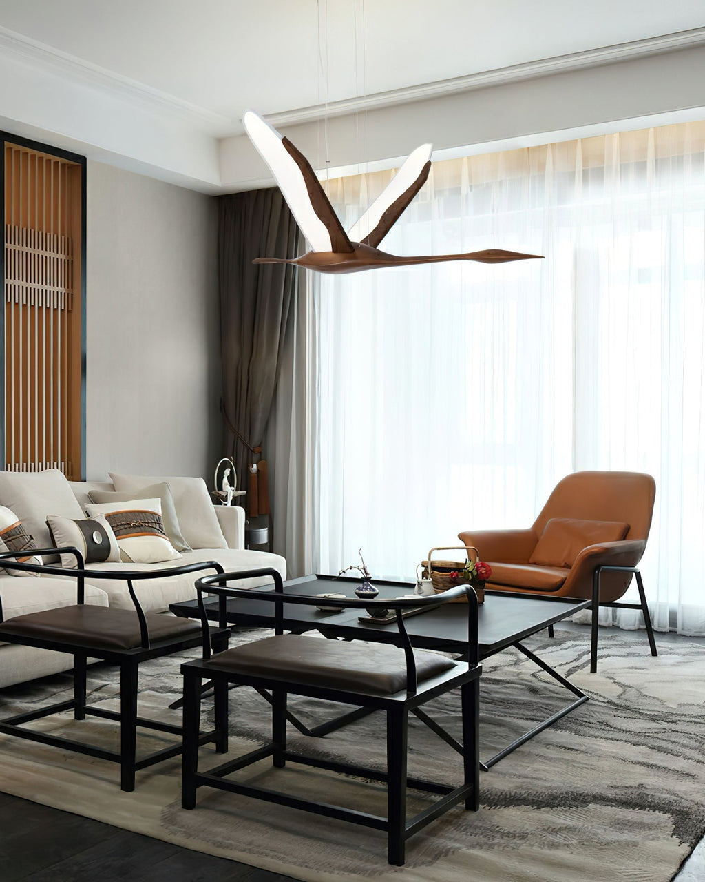 Davenenna Wood Pendant Light-Moonnatur