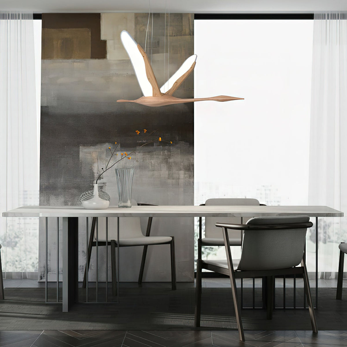 Davenenna Wood Pendant Light-Moonnatur