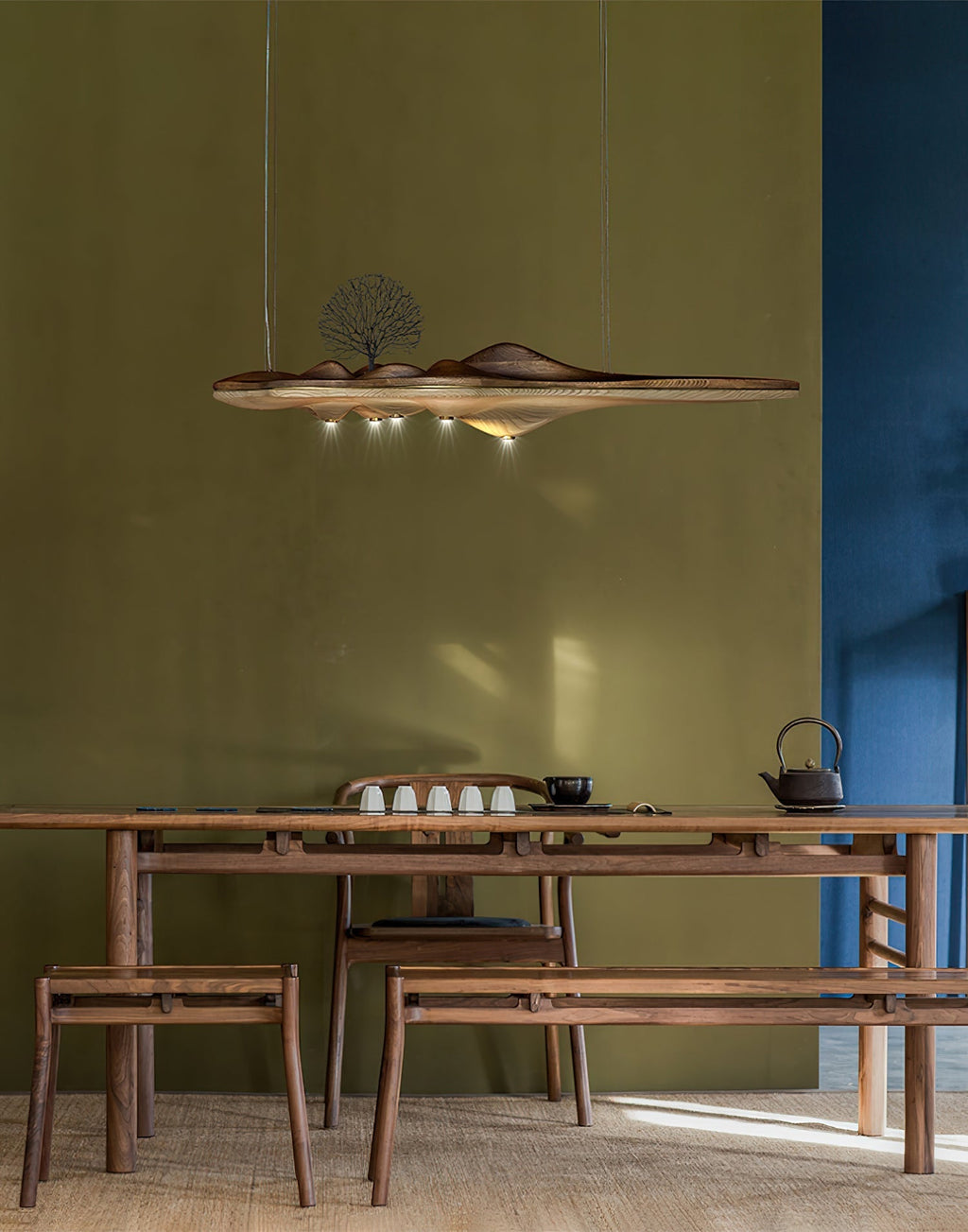 Levenera Wood Pendant Light-Moonnatur