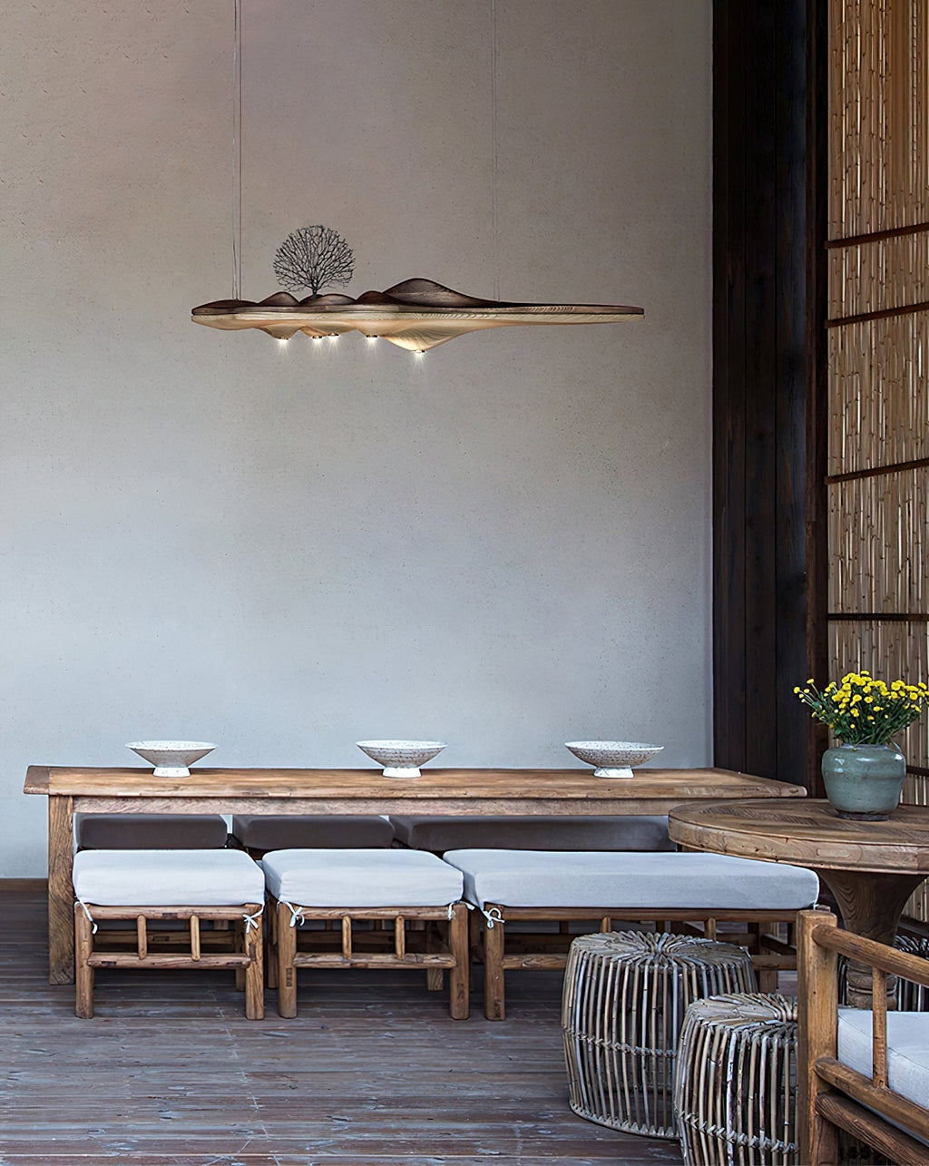 Levenera Wood Pendant Light-Moonnatur
