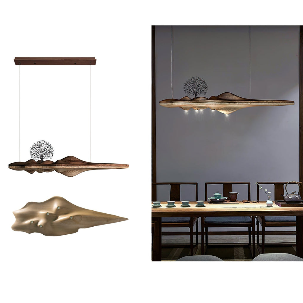 Levenera Wood Pendant Light-Moonnatur
