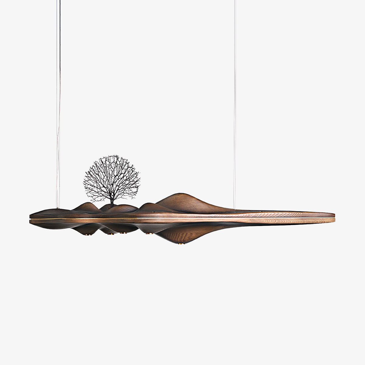 Levenera Wood Pendant Light-Moonnatur