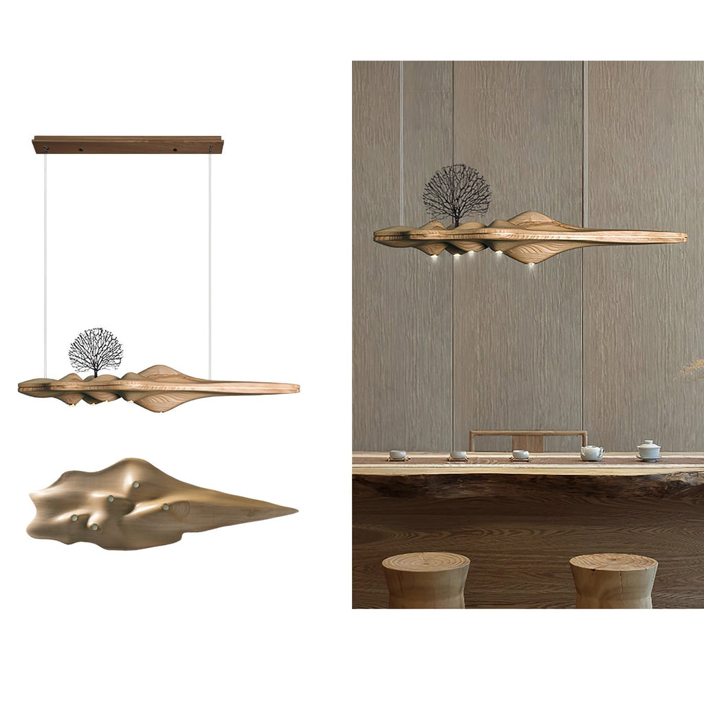 Levenera Wood Pendant Light-Moonnatur