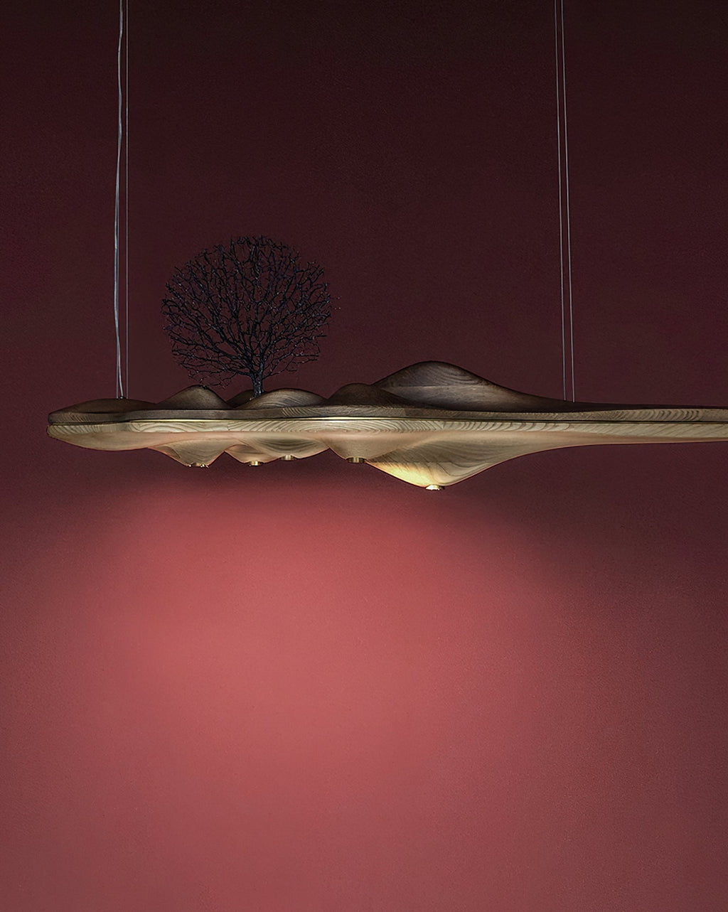 Levenera Wood Pendant Light-Moonnatur