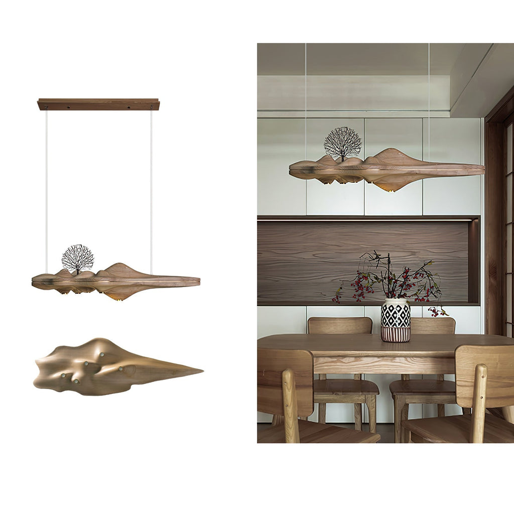 Levenera Wood Pendant Light-Moonnatur