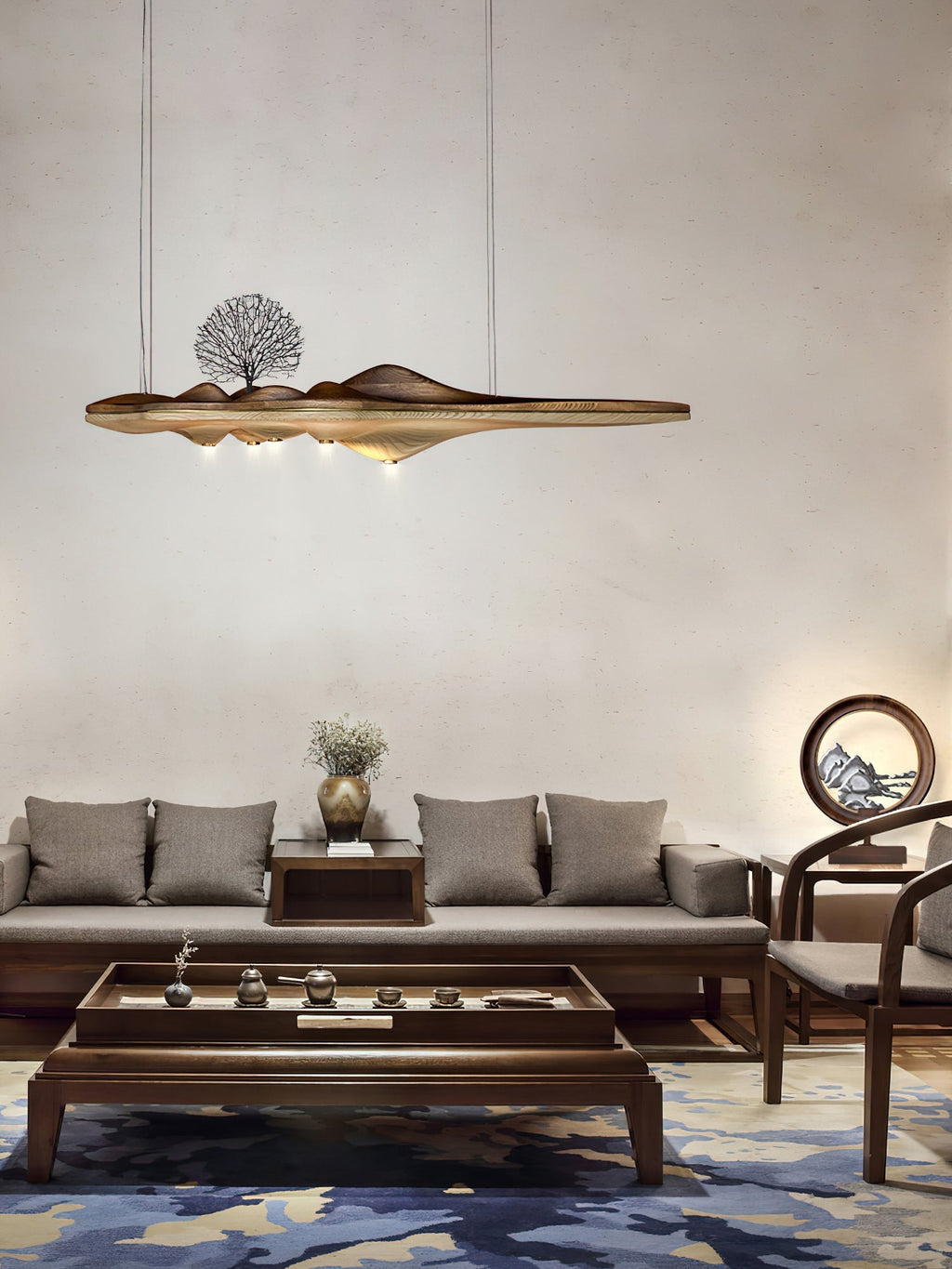 Levenera Wood Pendant Light-Moonnatur