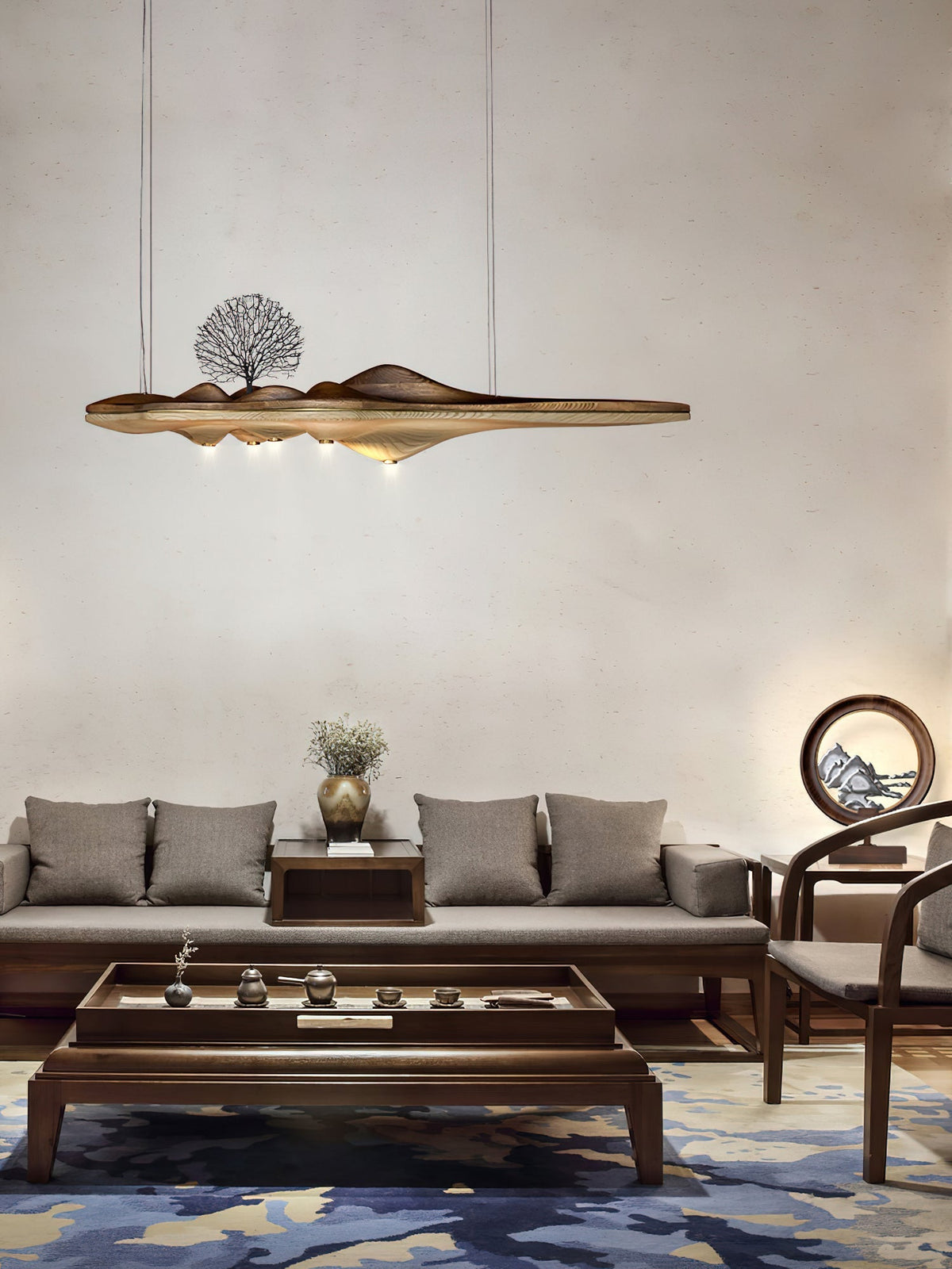 Levenera Wood Pendant Light-Moonnatur