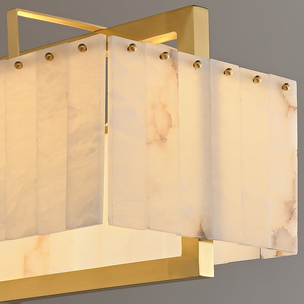 Kilvenholm Alabaster Chandelier-Moonnatur