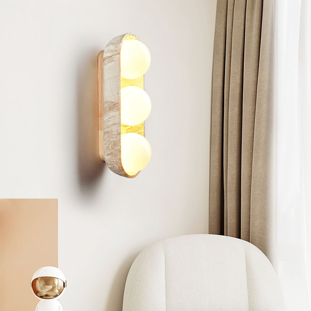 Penrelina Travertine Wall Light-Moonnatur
