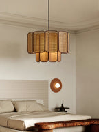 Oveleth Rattan Pendant Light-Moonnatur