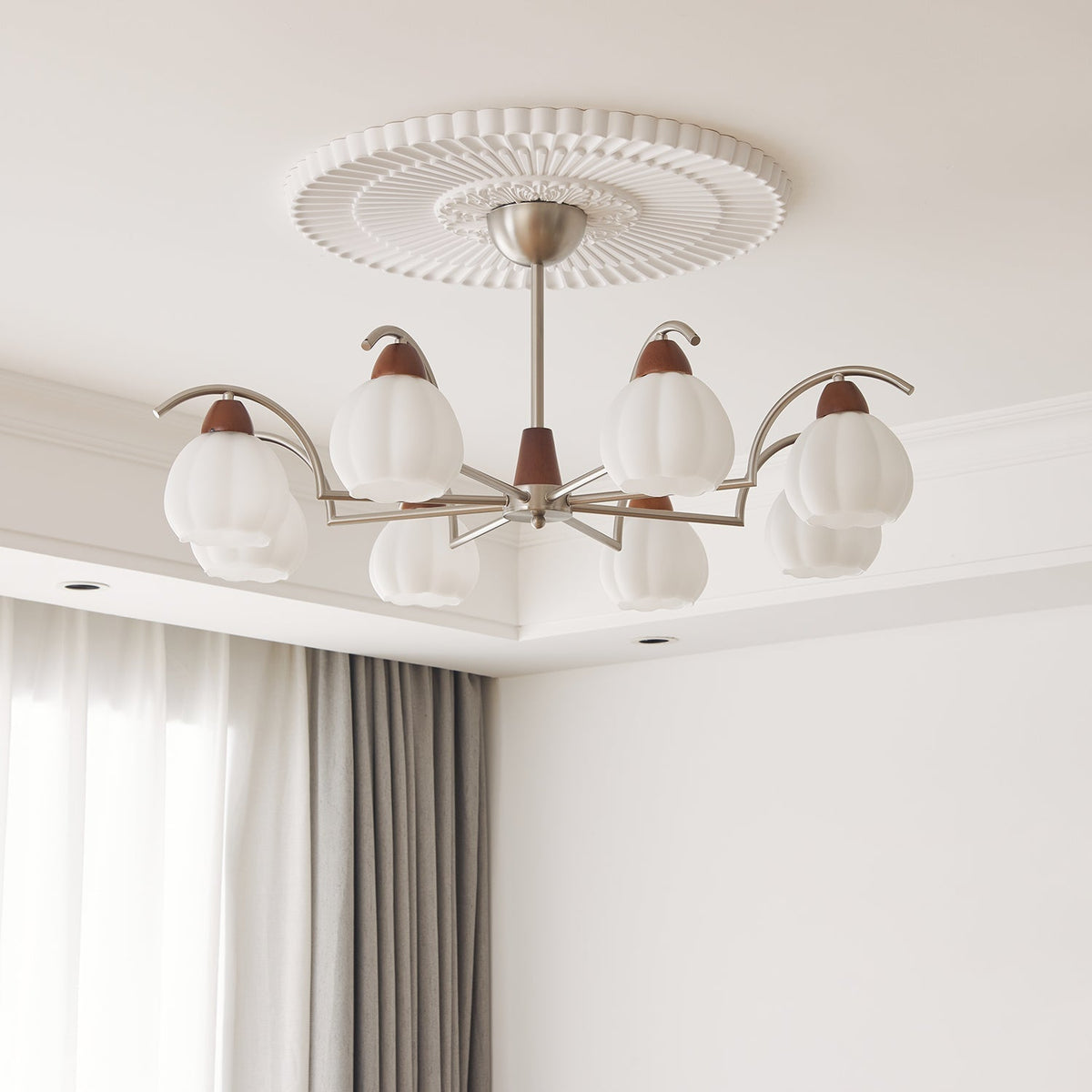 Cardenella Glass Chandelier-Moonnatur