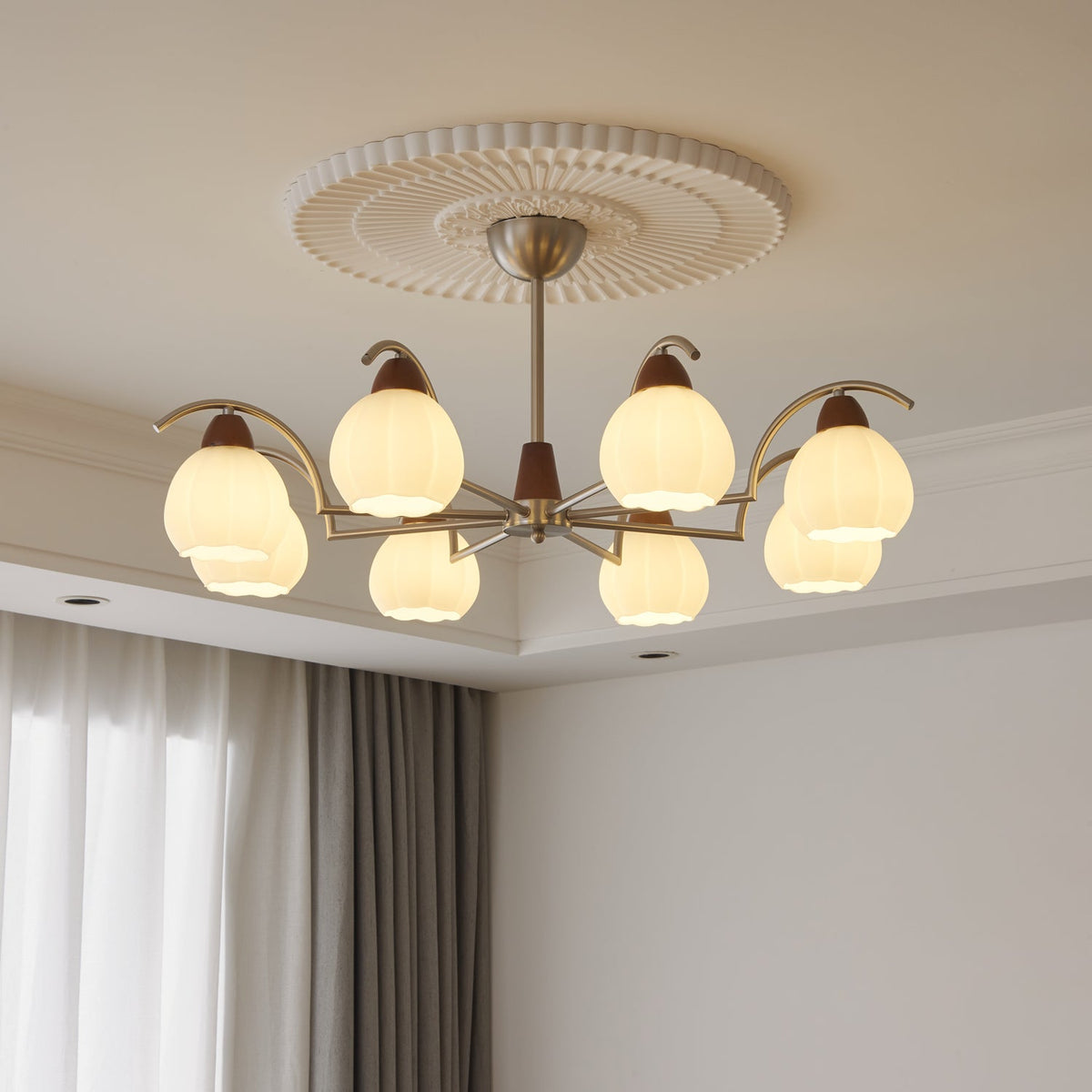 Cardenella Glass Chandelier-Moonnatur