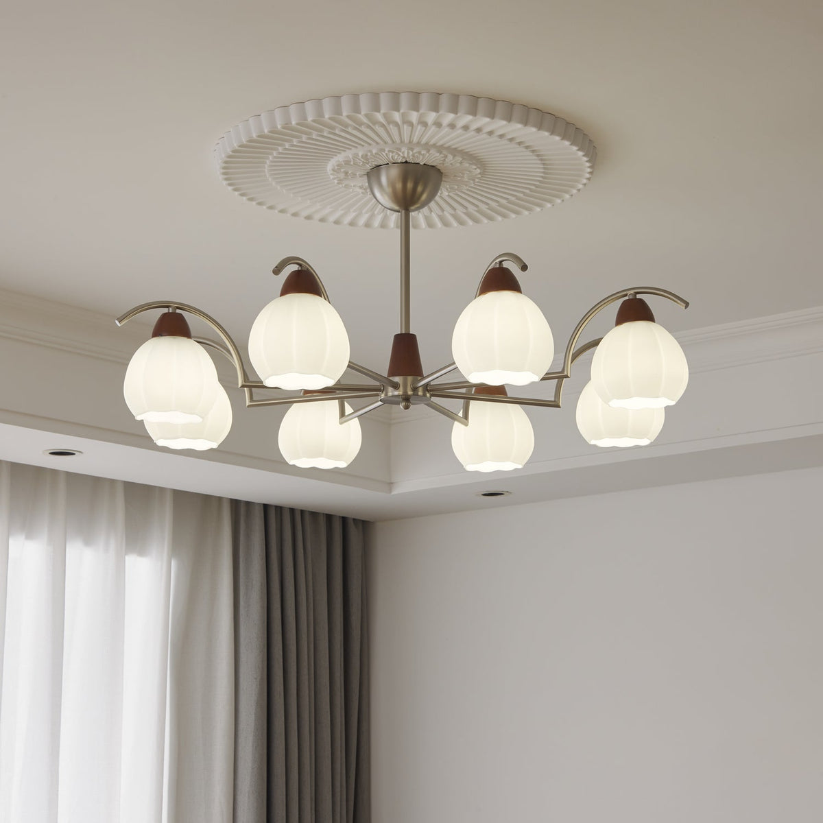 Cardenella Glass Chandelier-Moonnatur