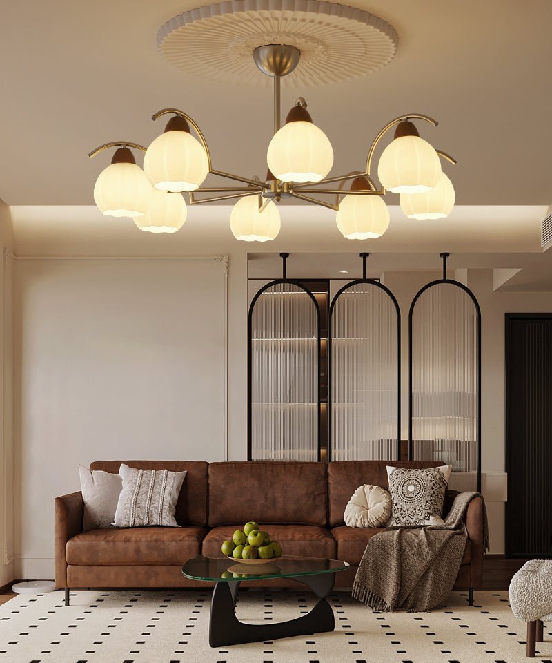 Cardenella Glass Chandelier-Moonnatur