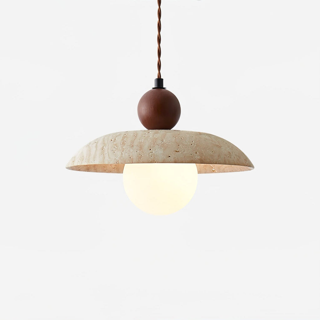 Quenelonna Travertine Pendant Light-Moonnatur