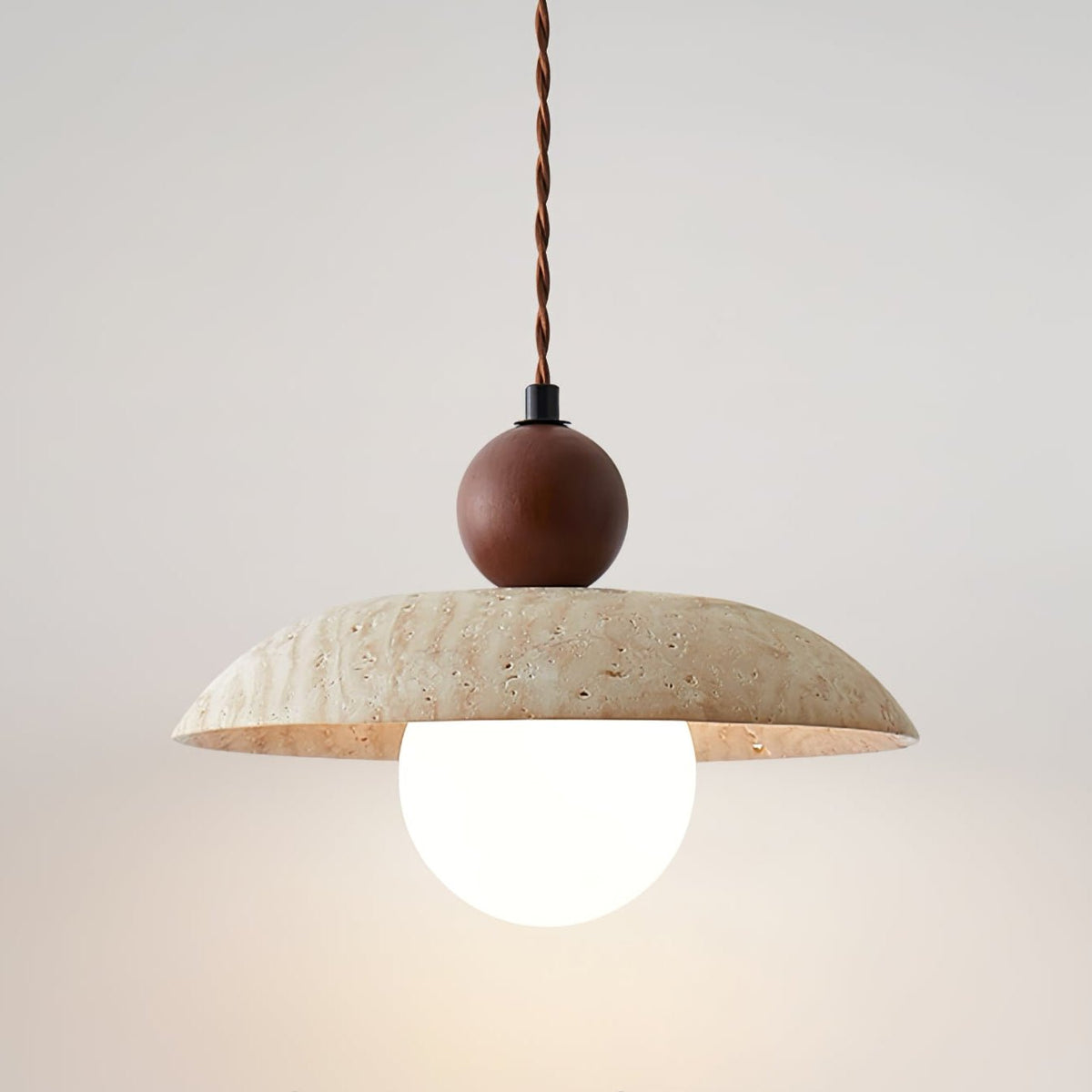 Quenelonna Travertine Pendant Light-Moonnatur