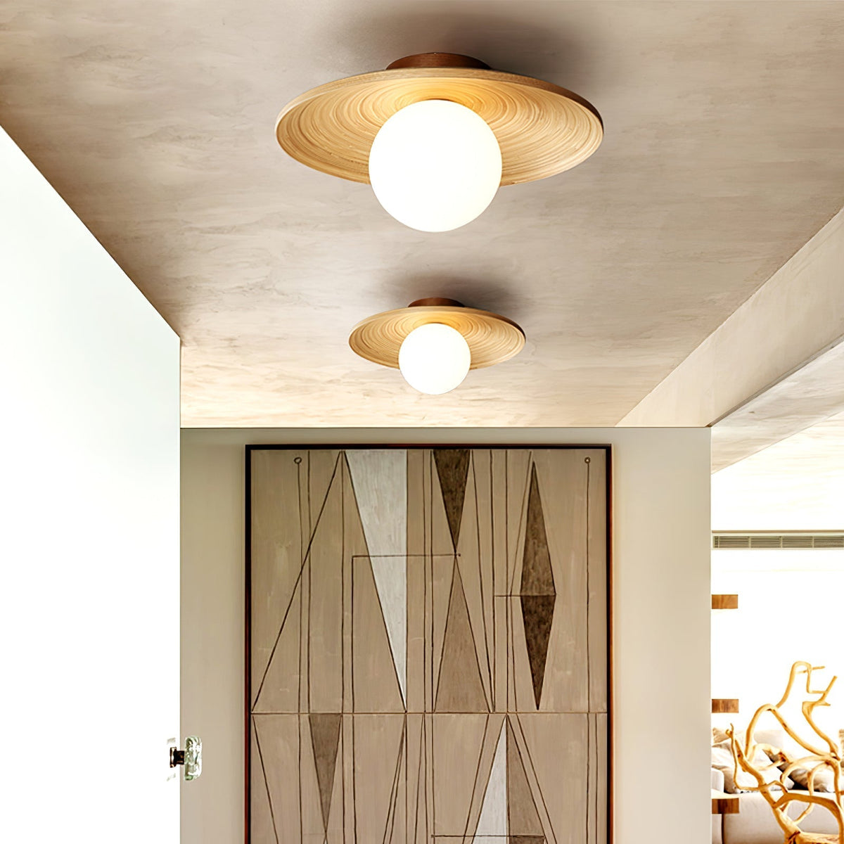 Adairwyn Wood Ceiling Light-Moonnatur