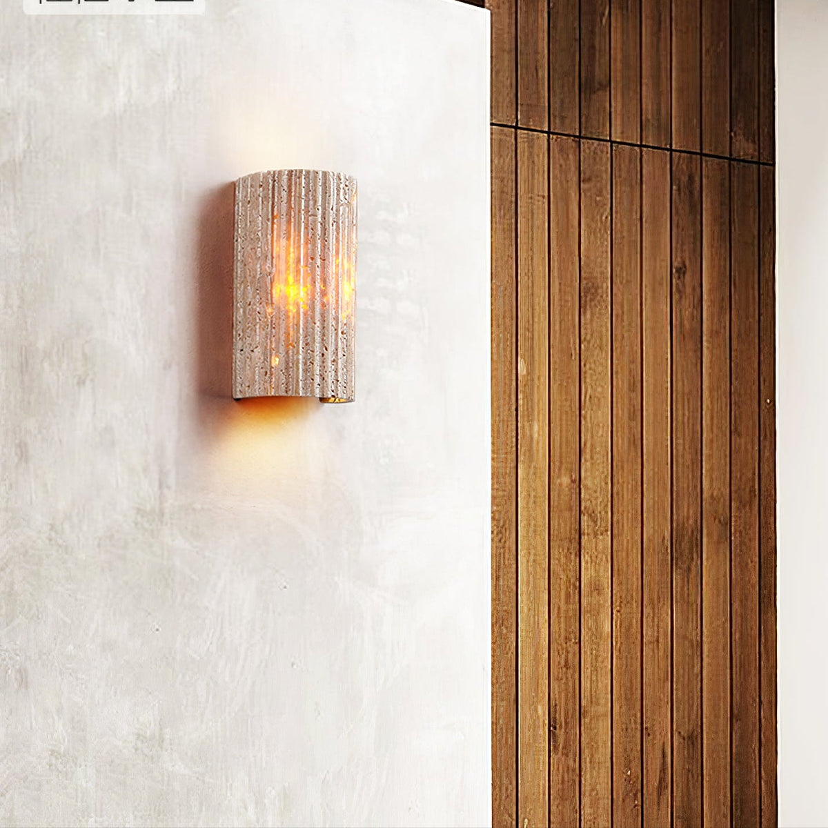 Sardenlynne Travertine Wall Light-Moonnatur