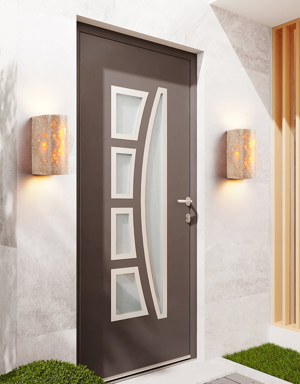 Sardenlynne Travertine Wall Light-Moonnatur