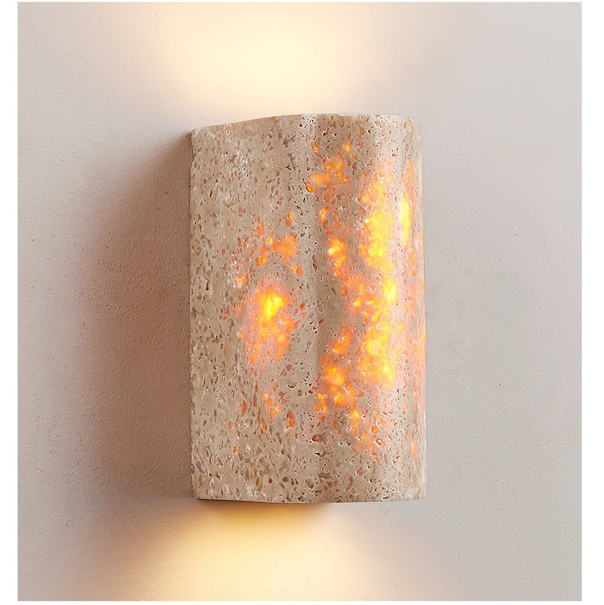 Sardenlynne Travertine Wall Light-Moonnatur