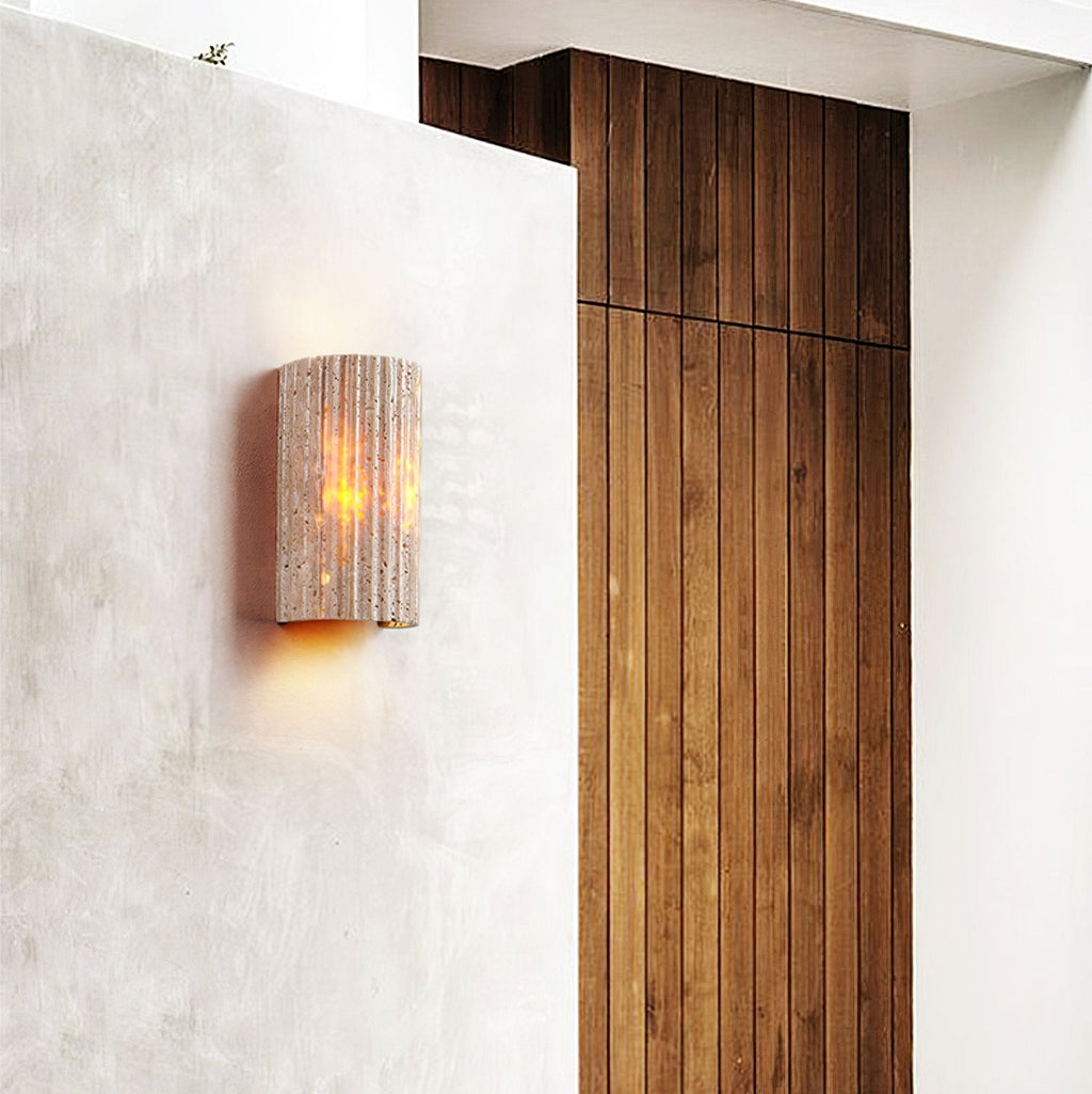 Sardenlynne Travertine Wall Light-Moonnatur