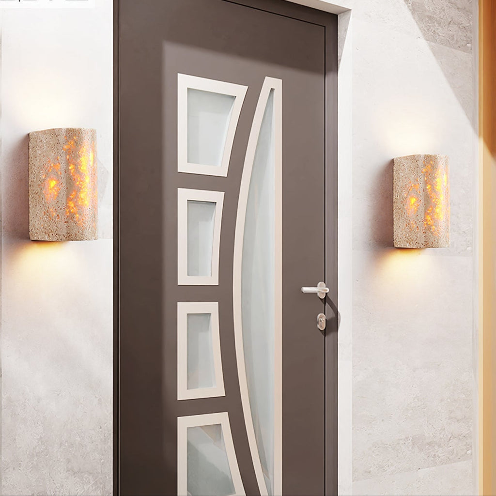 Sardenlynne Travertine Wall Light-Moonnatur
