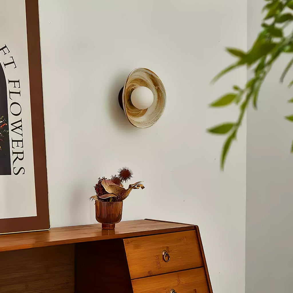 Ulenna Ceramic Wall Light-Moonnatur