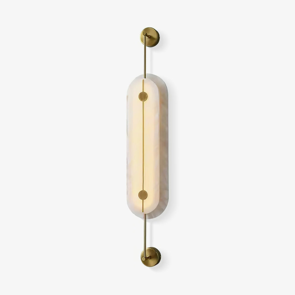 Ulvenelyn Alabaster Wall Light-Moonnatur