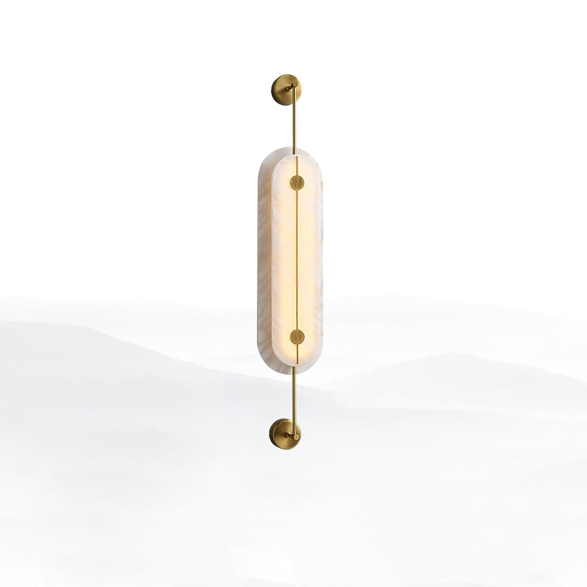 Ulvenelyn Alabaster Wall Light-Moonnatur