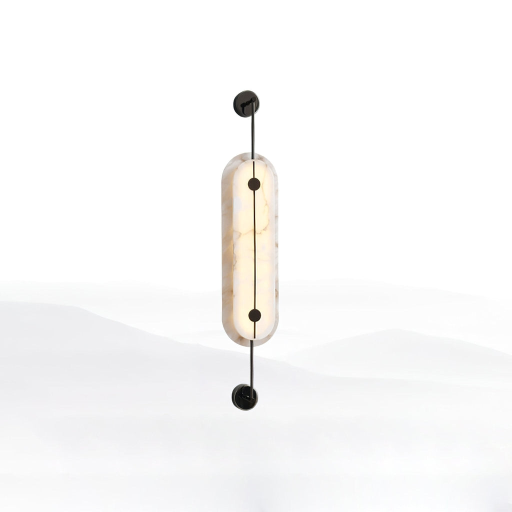 Ulvenelyn Alabaster Wall Light-Moonnatur