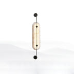 Ulvenelyn Alabaster Wall Light-Moonnatur