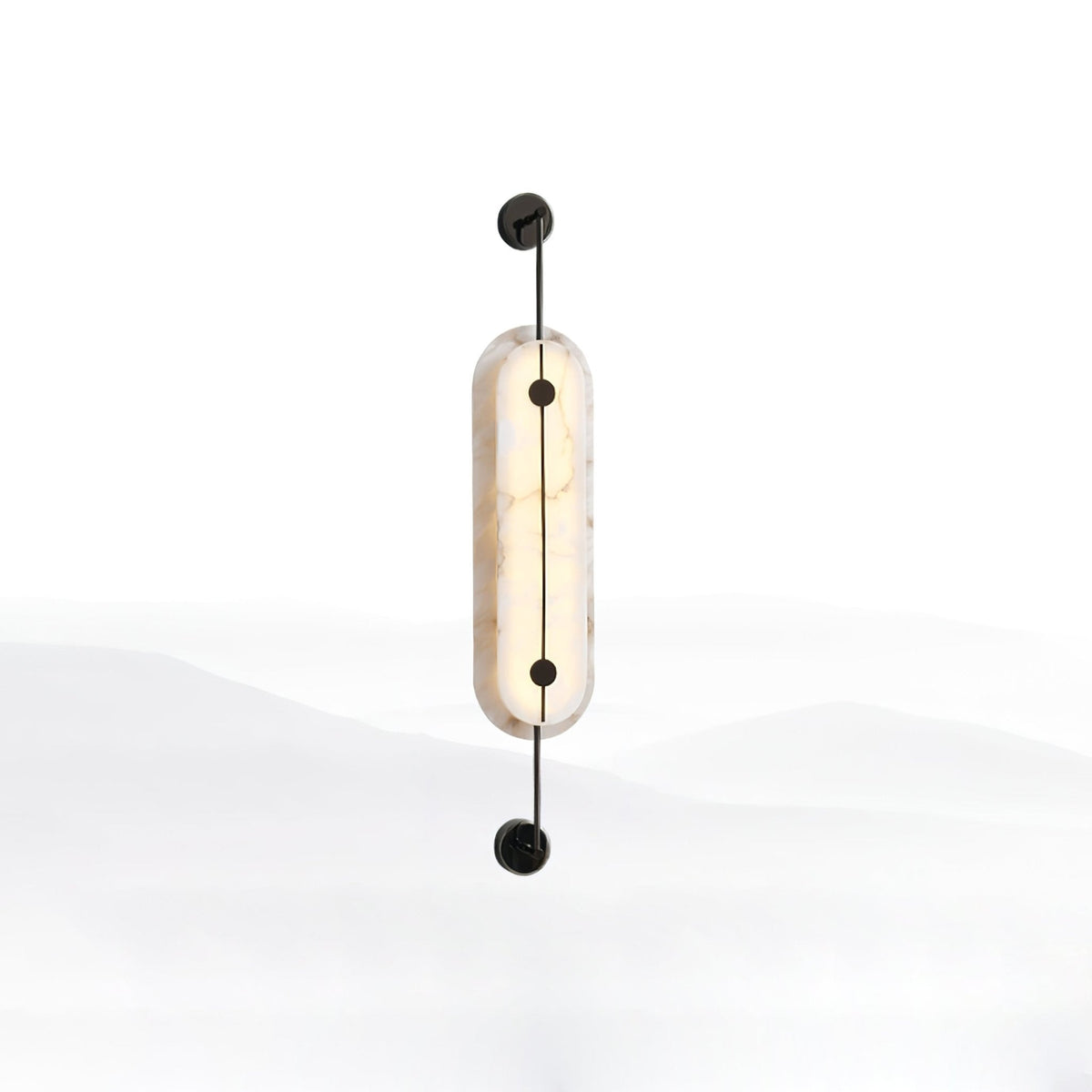 Ulvenelyn Alabaster Wall Light-Moonnatur