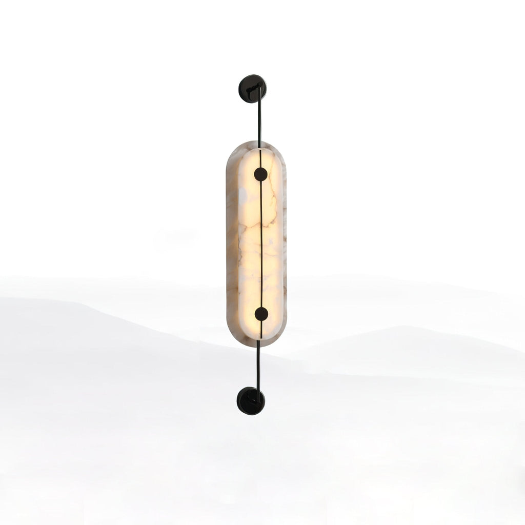 Ulvenelyn Alabaster Wall Light-Moonnatur