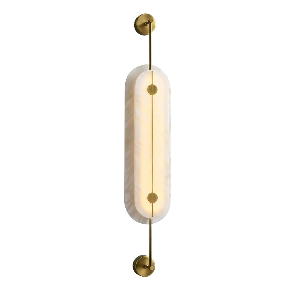Ulvenelyn Alabaster Wall Light-Moonnatur