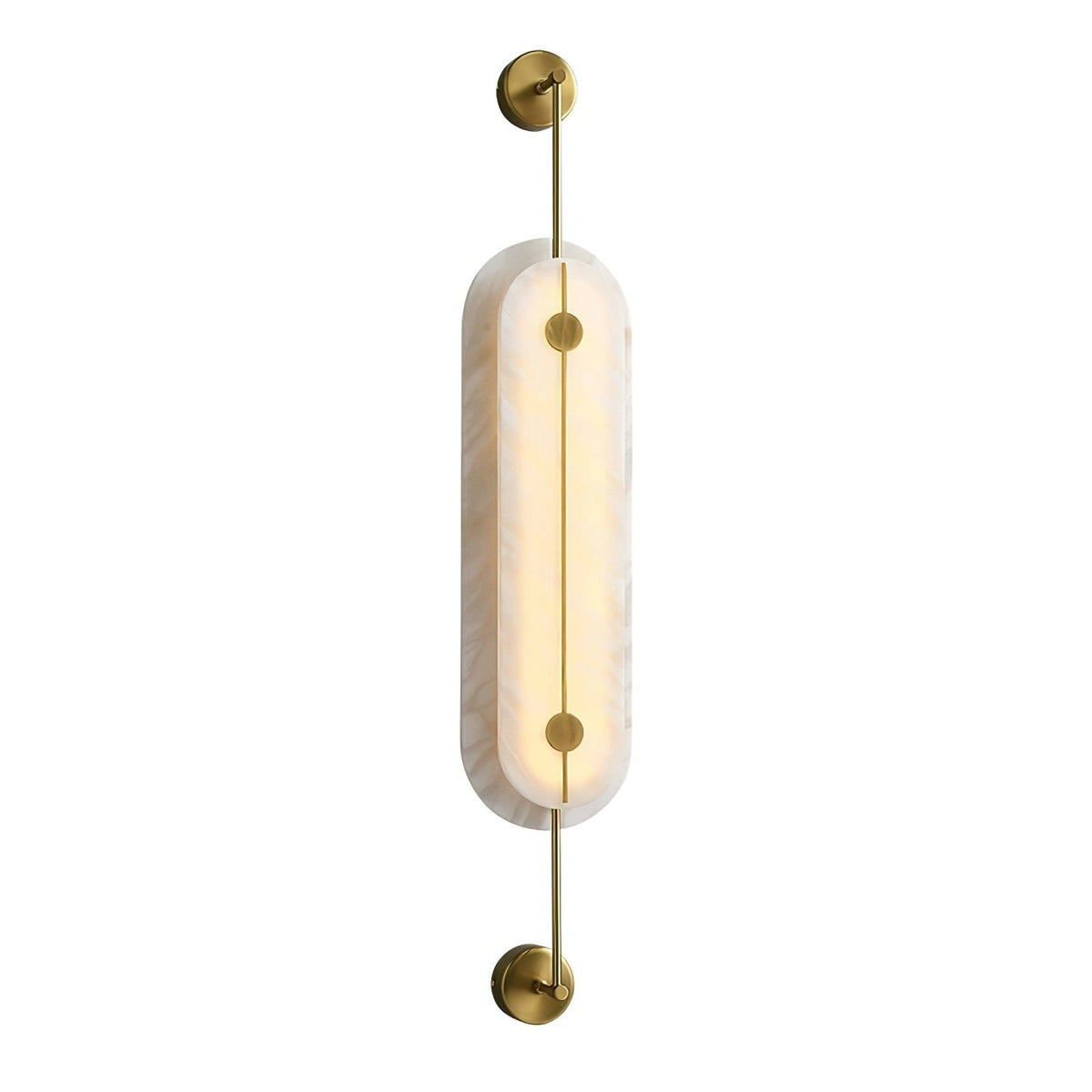 Ulvenelyn Alabaster Wall Light-Moonnatur