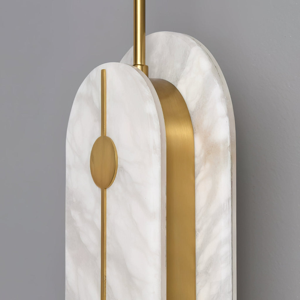 Ulvenelyn Alabaster Wall Light-Moonnatur