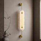 Ulvenelyn Alabaster Wall Light-Moonnatur