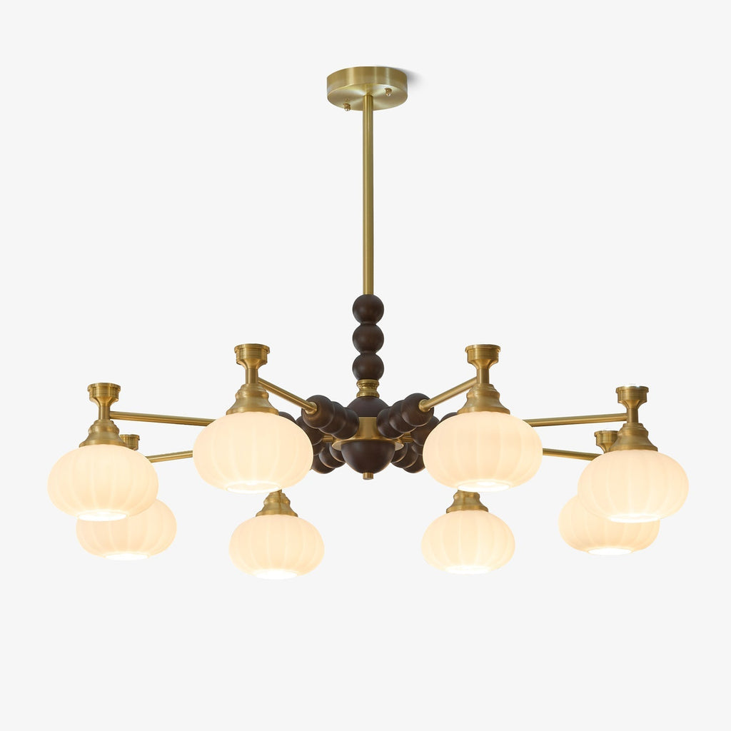 Samelia Wood Chandelier-Moonnatur