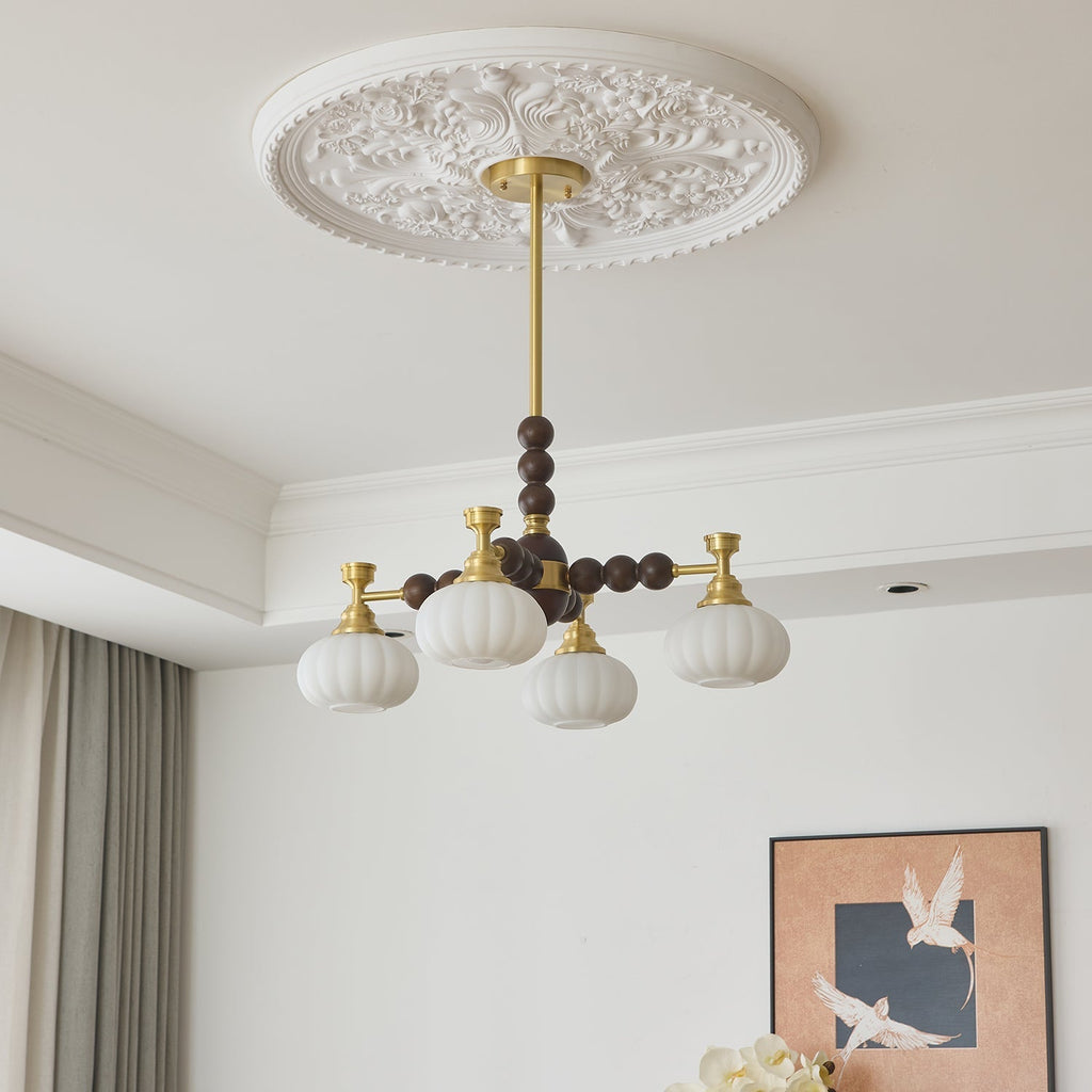 Samelia Wood Chandelier-Moonnatur