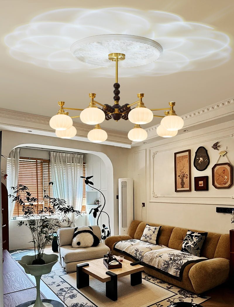 Samelia Wood Chandelier-Moonnatur