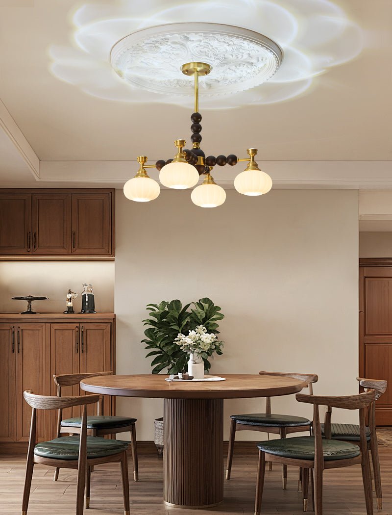 Samelia Wood Chandelier-Moonnatur