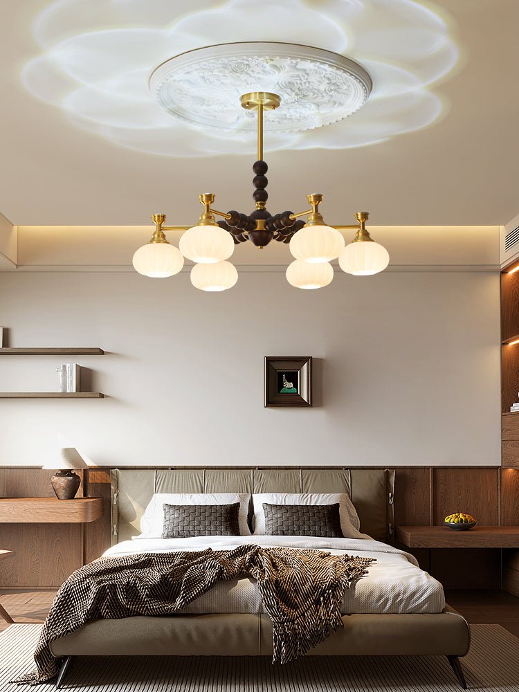 Samelia Wood Chandelier-Moonnatur