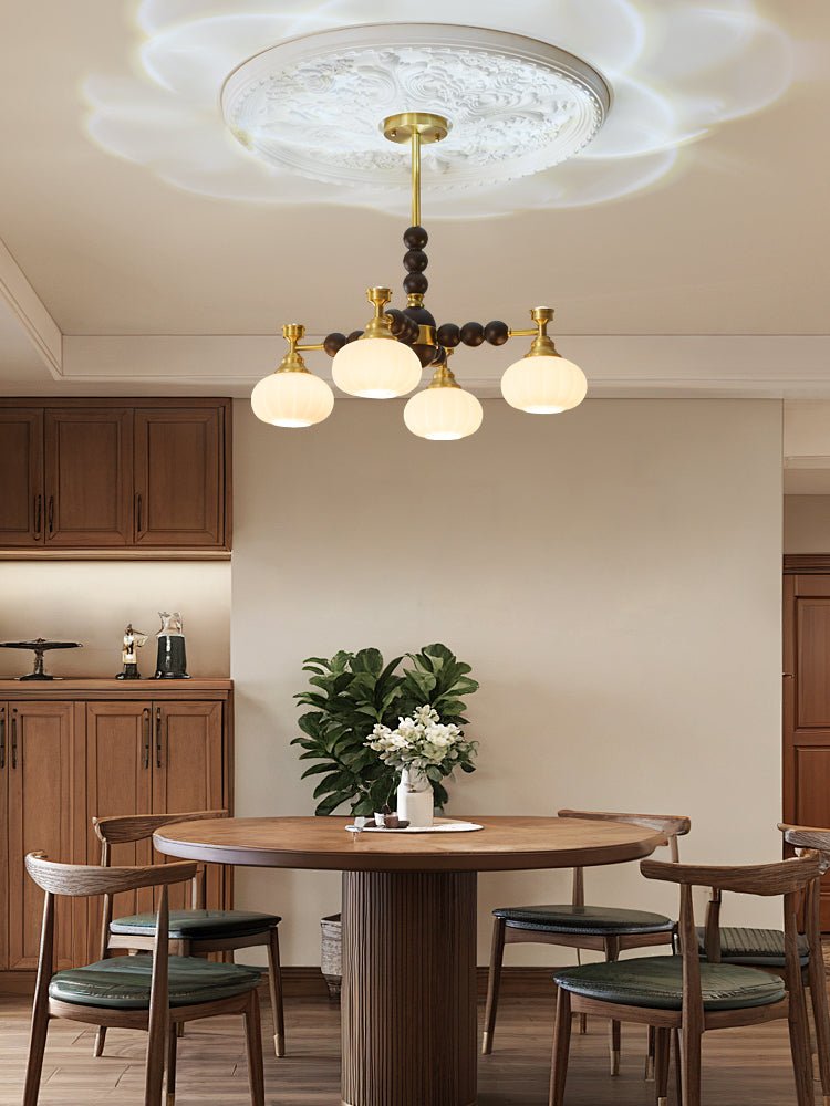 Samelia Wood Chandelier-Moonnatur